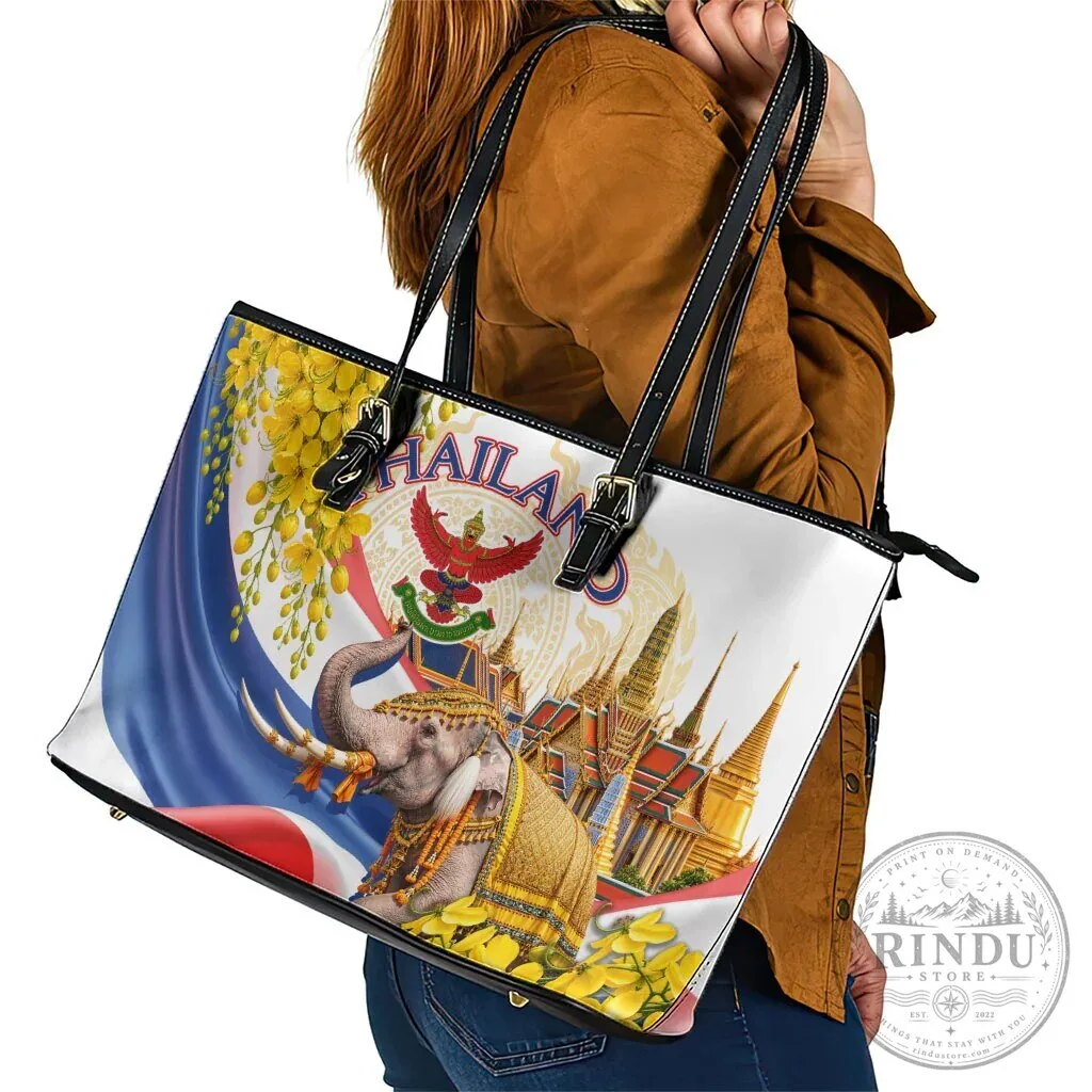Thailand Golden Elephant Grand Palace Temple Thai Culture Heritage Tote Bag 15 Thailand Golden Elephant Grand Palace Temple Thai Culture Heritage Tote Bag