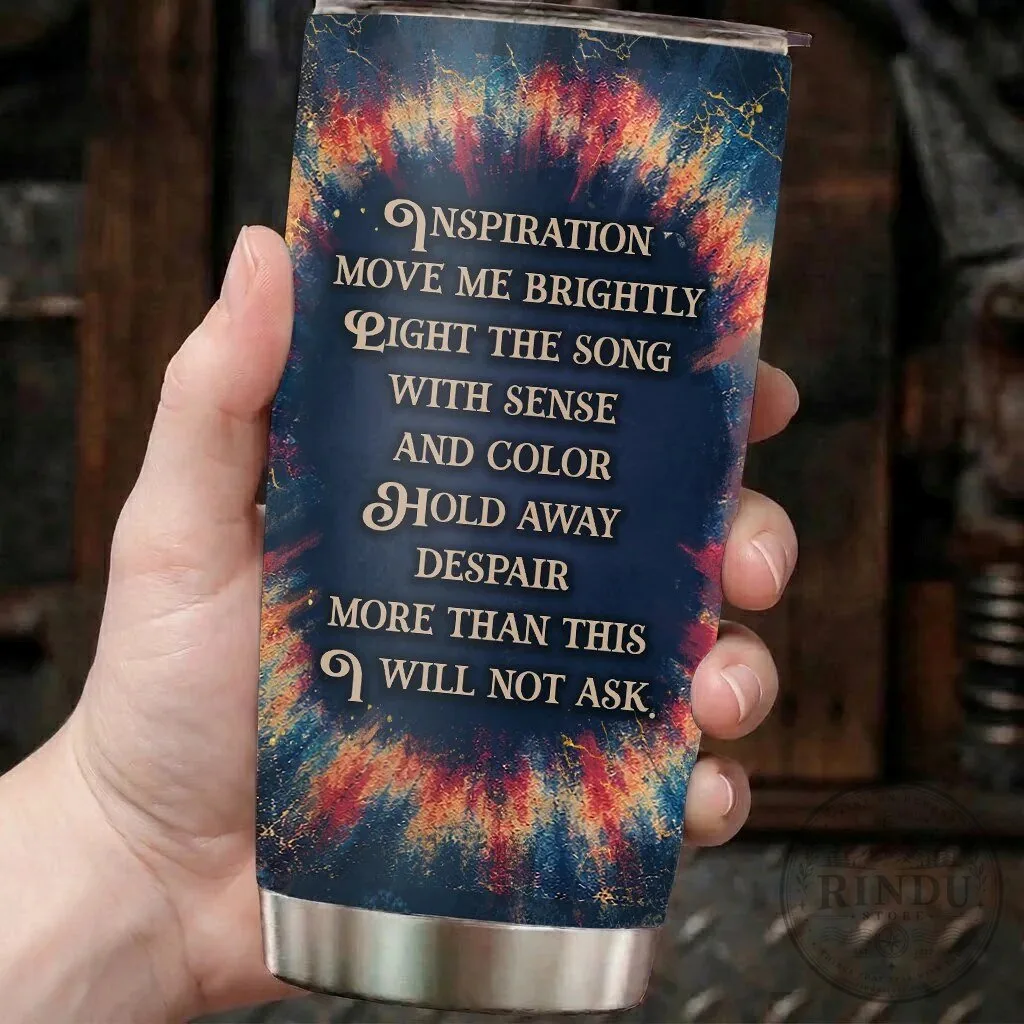 Grateful Dead Terrapin Station Lyrics Tie-Dye Stainless Steel Tumbler 12 Grateful Dead Terrapin Station Lyrics Tie-Dye Stainless Steel Tumbler