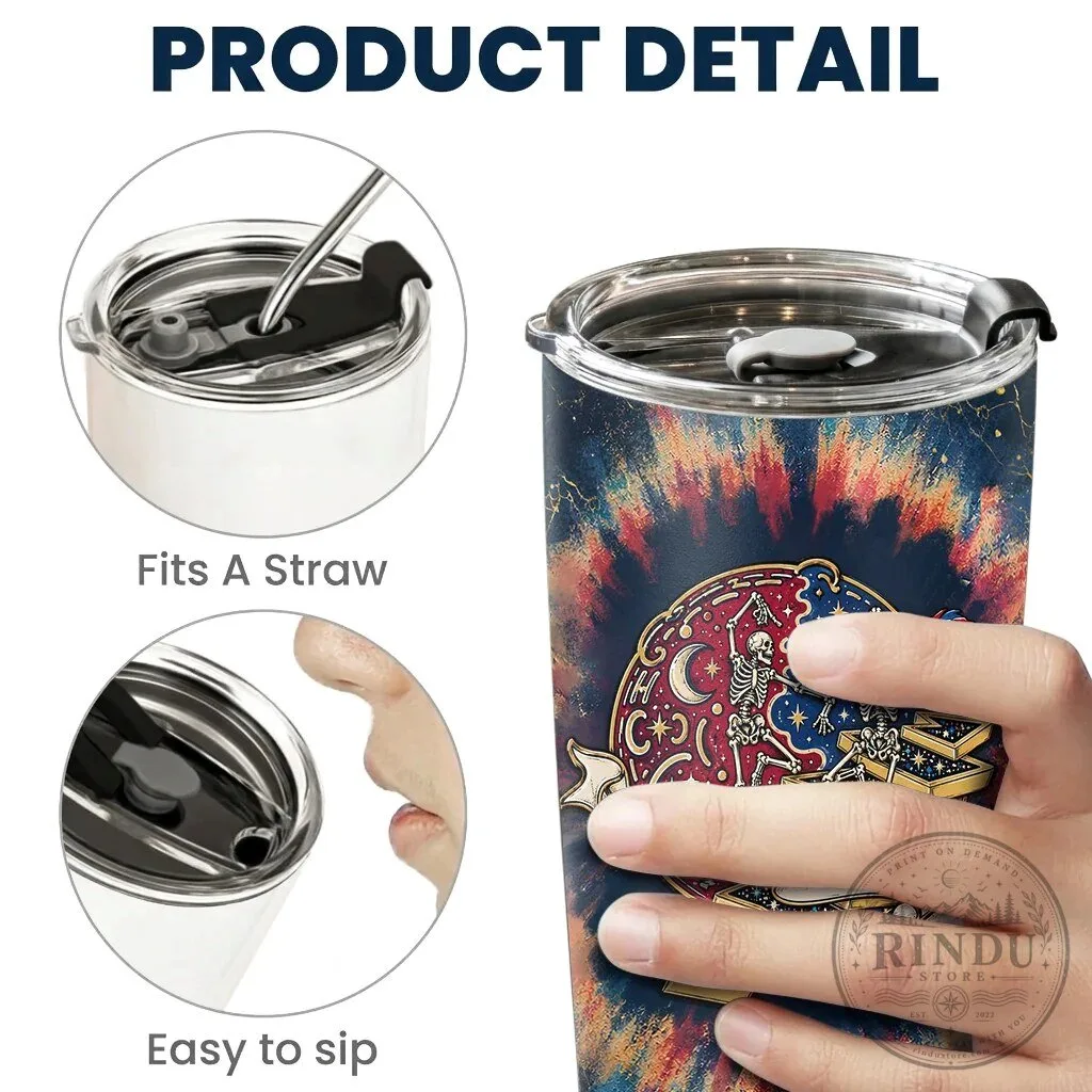 Grateful Dead Terrapin Station Lyrics Tie-Dye Stainless Steel Tumbler 13 Grateful Dead Terrapin Station Lyrics Tie-Dye Stainless Steel Tumbler
