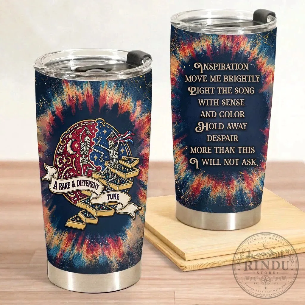 Grateful Dead Terrapin Station Lyrics Tie-Dye Stainless Steel Tumbler 15 Grateful Dead Terrapin Station Lyrics Tie-Dye Stainless Steel Tumbler