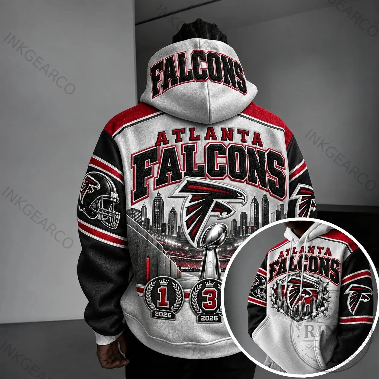 Atlanta Falcons NFL Football Team Super Bowl Champions 2026 Hoodie
