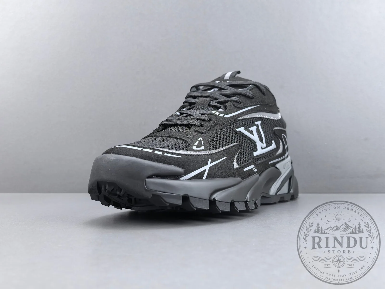 Louis Vuitton Runner Tatic Black Designer Fashion Sneakers