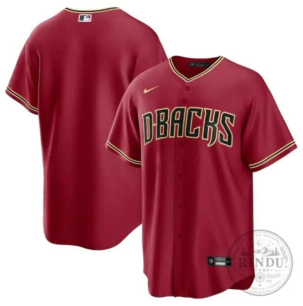 Arizona Diamondbacks Red Baseball Jersey for Men, Women, and Kids 5 Arizona Diamondbacks Red Baseball Jersey for Men, Women, and Kids