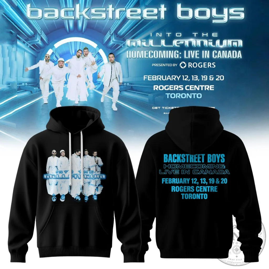Canada Concert Hoodie for the Backstreet Boys Into The Millennium Homecoming Live Canada Concert Hoodie for the Backstreet Boys: Into The Millennium Homecoming Live