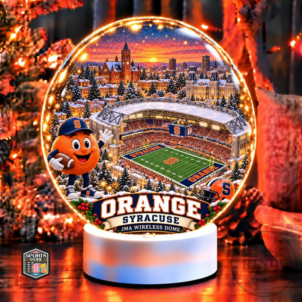 Syracuse Orange JMA Wireless Dome Snow Globe Syracuse Orange JMA Wireless Dome Snow Globe