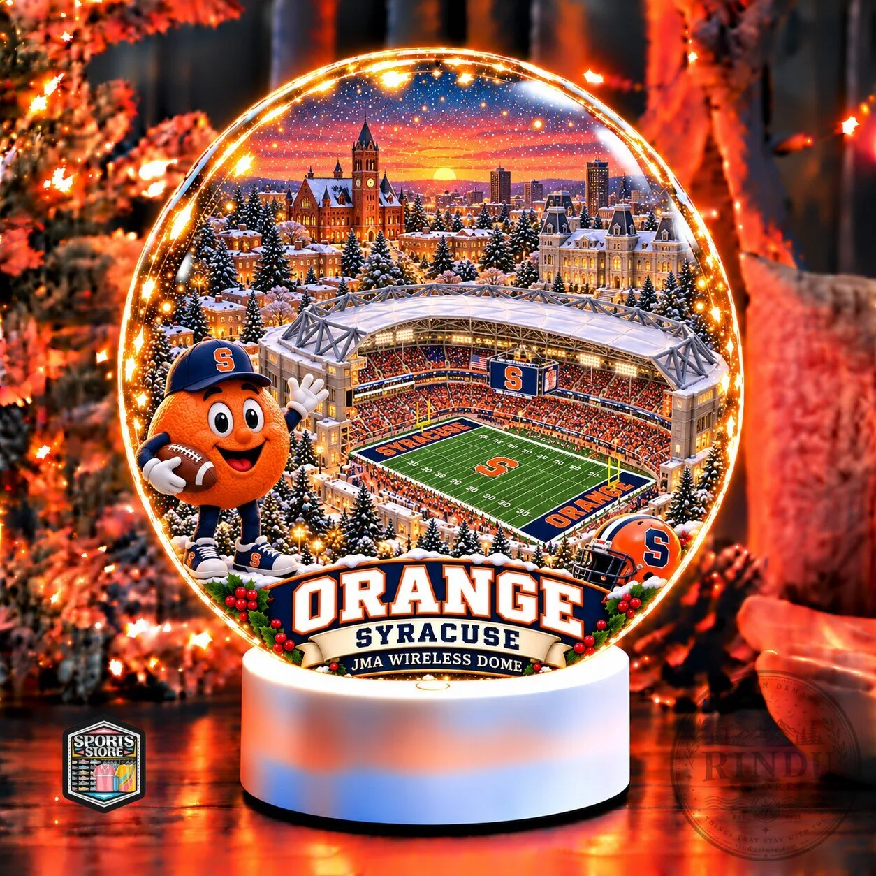 Syracuse Orange JMA Wireless Dome Snow Globe