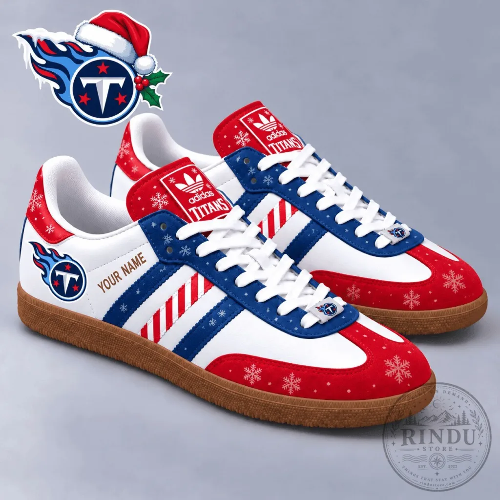 Tennessee Titans Christmas Snowflake Pattern Samba Shoes Tennessee Titans Christmas Snowflake Pattern Samba Shoes