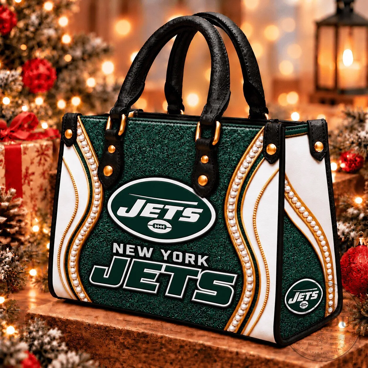 New York Jets NFL Premium Leather Hand Bag for Women - Limited Edition Gift