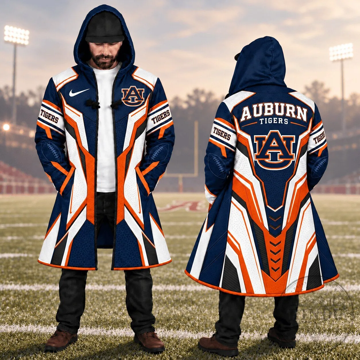 Auburn Tigers Football Team Logo Design Premium Cloak Limited Edition