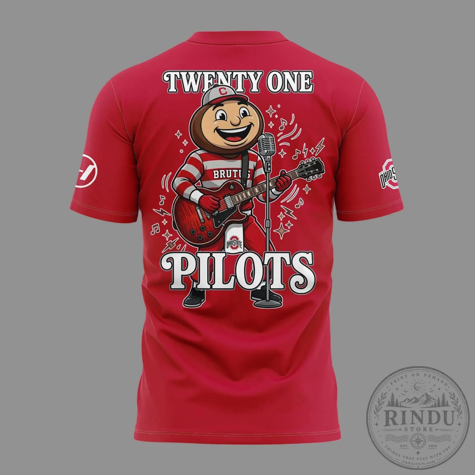 Twenty One Pilots Ohio State Football Concert Event T-Shirt 11 Twenty One Pilots Ohio State Football Concert Event T-Shirt