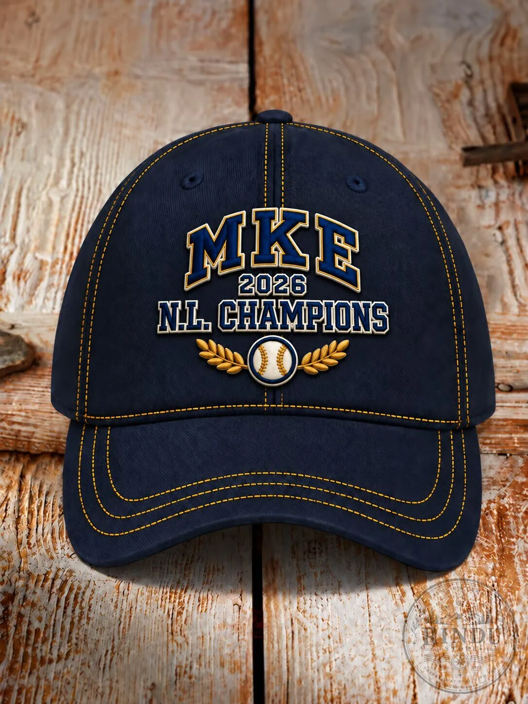 Milwaukee National League Champions 2026 Baseball Cap Hat 1 Milwaukee National League Champions 2026 Baseball Cap Hat