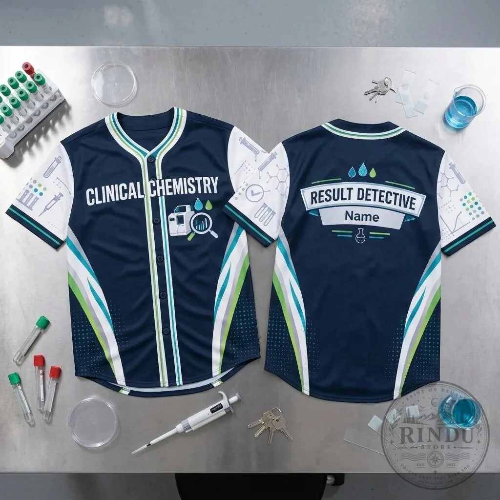 Clinical Chemistry Result Detective Laboratory Technician Baseball Jersey 3 Clinical Chemistry Result Detective Laboratory Technician Baseball Jersey