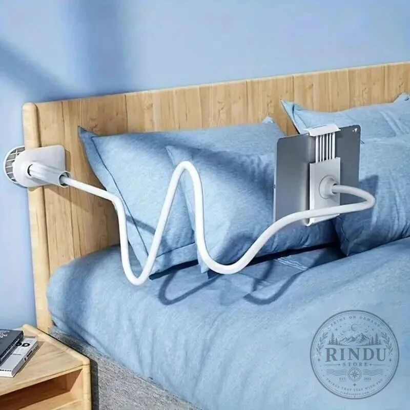 Flexible Gooseneck Phone and Tablet Holder for Bed Headboard Mount