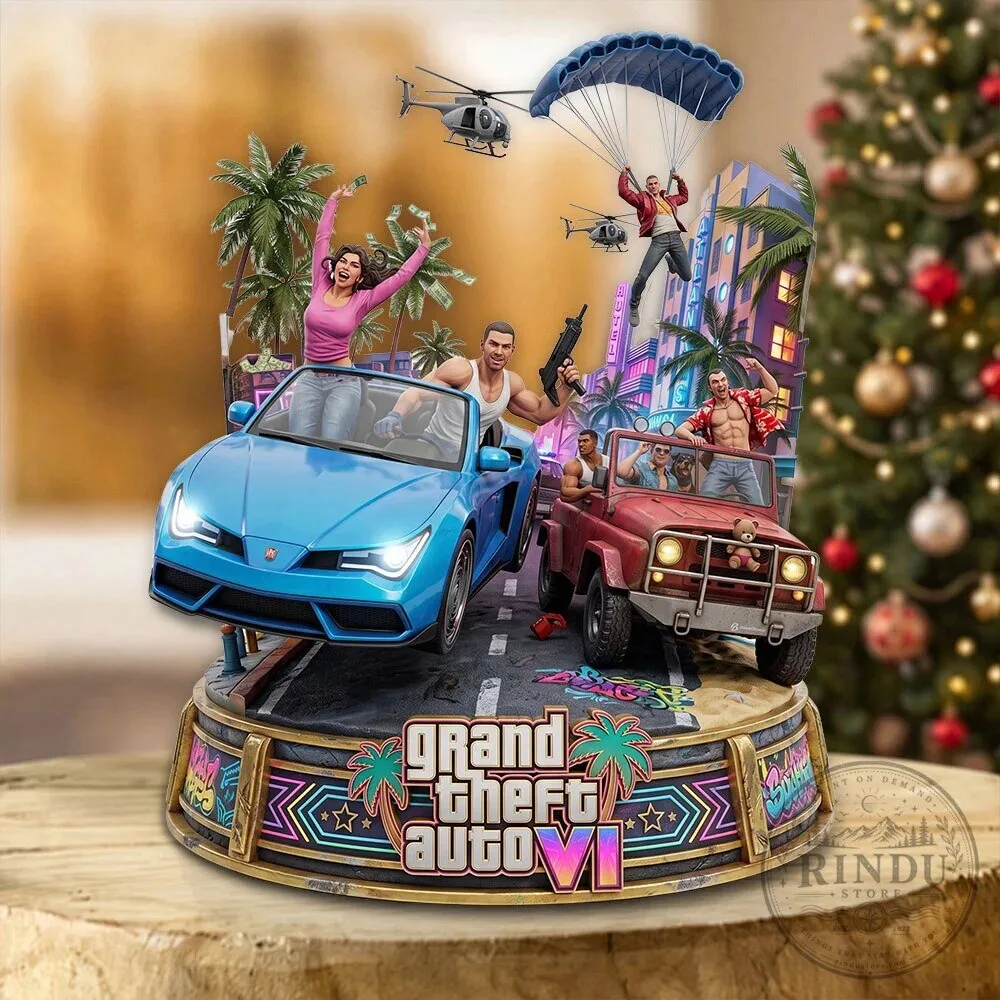 Grand Theft Auto VI Video Game Characters Custom Acrylic Plaque Decor 3 Grand Theft Auto VI Video Game Characters Custom Acrylic Plaque Decor