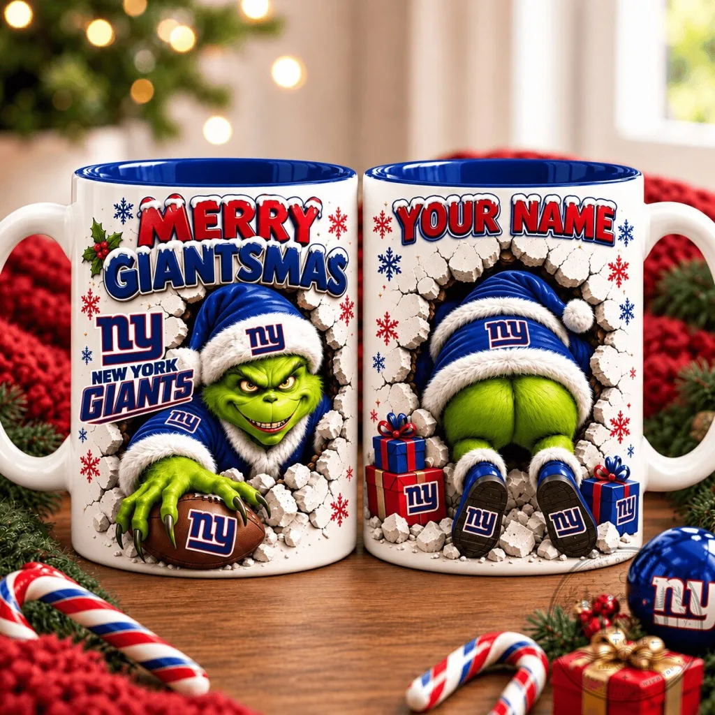 New York Giants Grinchmas Funny Christmas Holiday Ceramic Coffee Mug New York Giants Grinchmas Funny Christmas Holiday Ceramic Coffee Mug