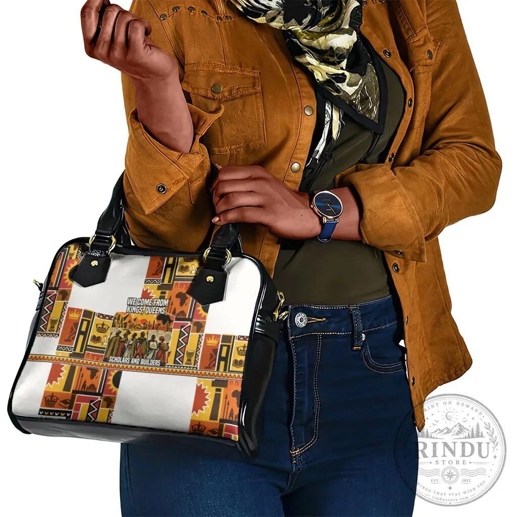 Black History Didn't Start With Slavery Pan African Ancient Kings Queens Handbag 9 Black History Didn