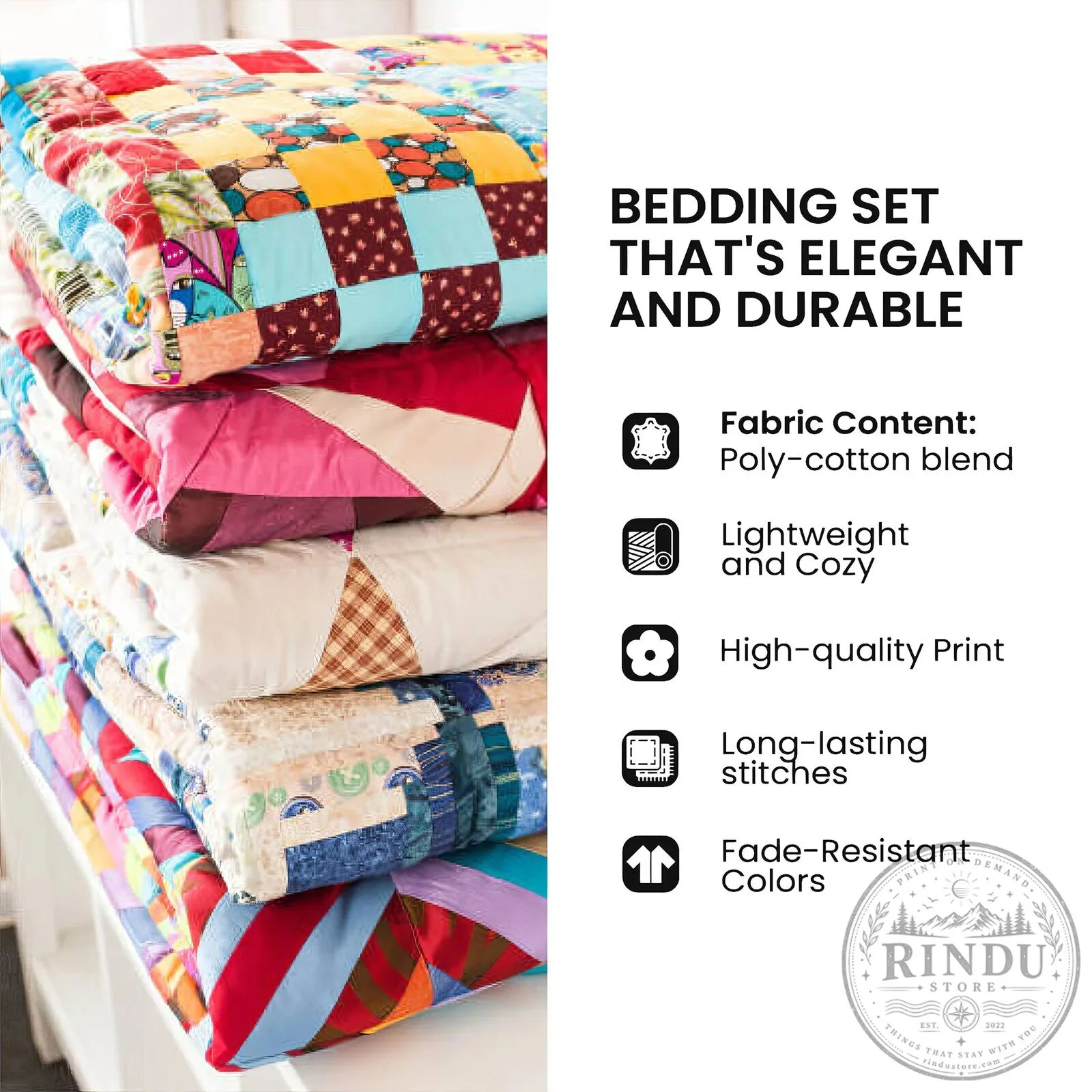 Christmas Deer Barn Quilted Bedding Set with Festive Holiday Decor 9 Christmas Deer Barn Quilted Bedding Set with Festive Holiday Decor