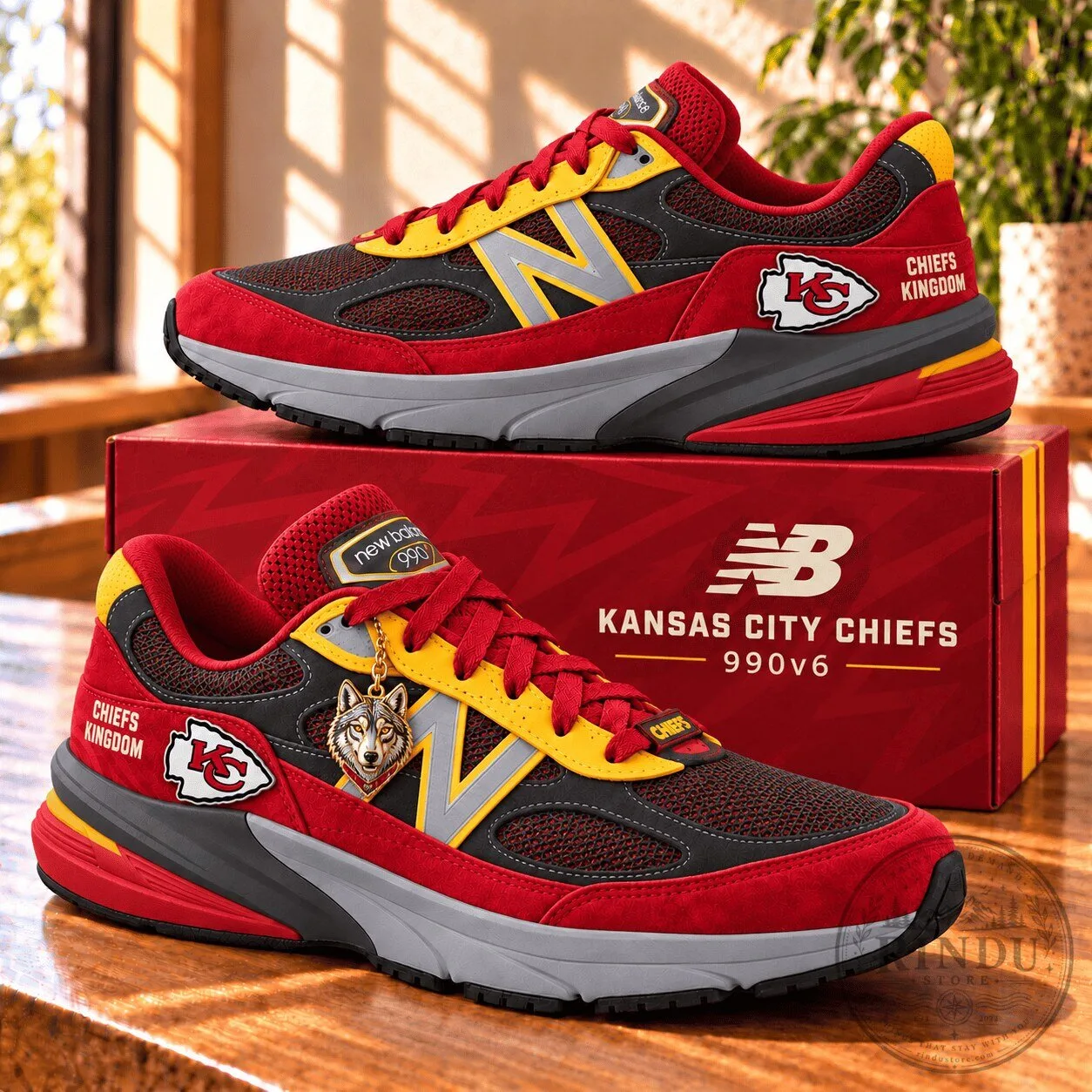 Kansas City Chiefs Kingdom New Balance 990v6 Running Shoes 3 Kansas City Chiefs Kingdom New Balance 990v6 Running Shoes