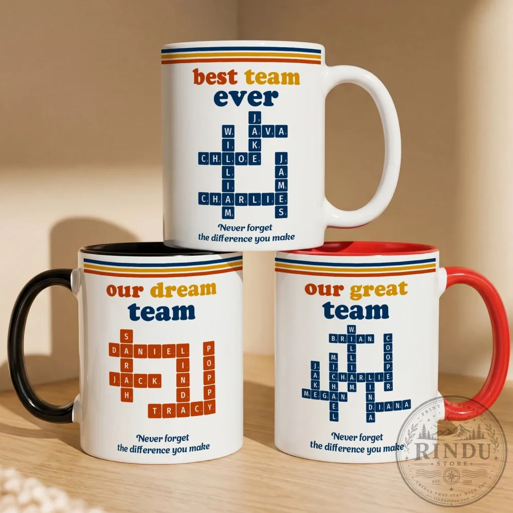 Personalized Best Team Ever Scrabble Word Art Custom Name Coffee Mug Personalized Best Team Ever Scrabble Word Art Custom Name Coffee Mug