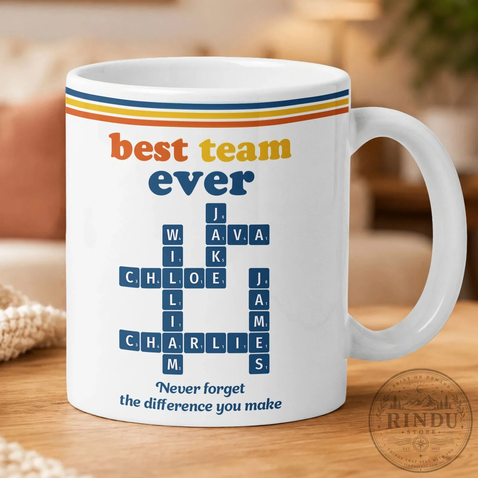Personalized Best Team Ever Scrabble Word Art Custom Name Coffee Mug 10 Personalized Best Team Ever Scrabble Word Art Custom Name Coffee Mug