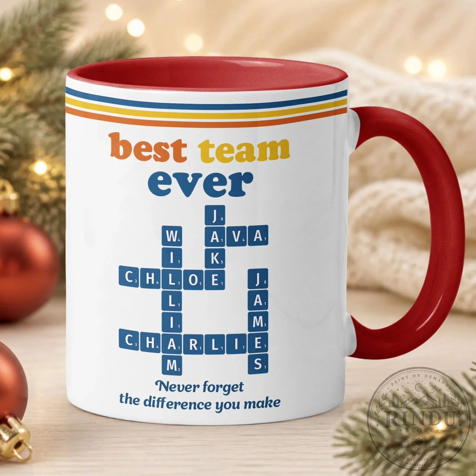 Personalized Best Team Ever Scrabble Word Art Custom Name Coffee Mug 11 Personalized Best Team Ever Scrabble Word Art Custom Name Coffee Mug