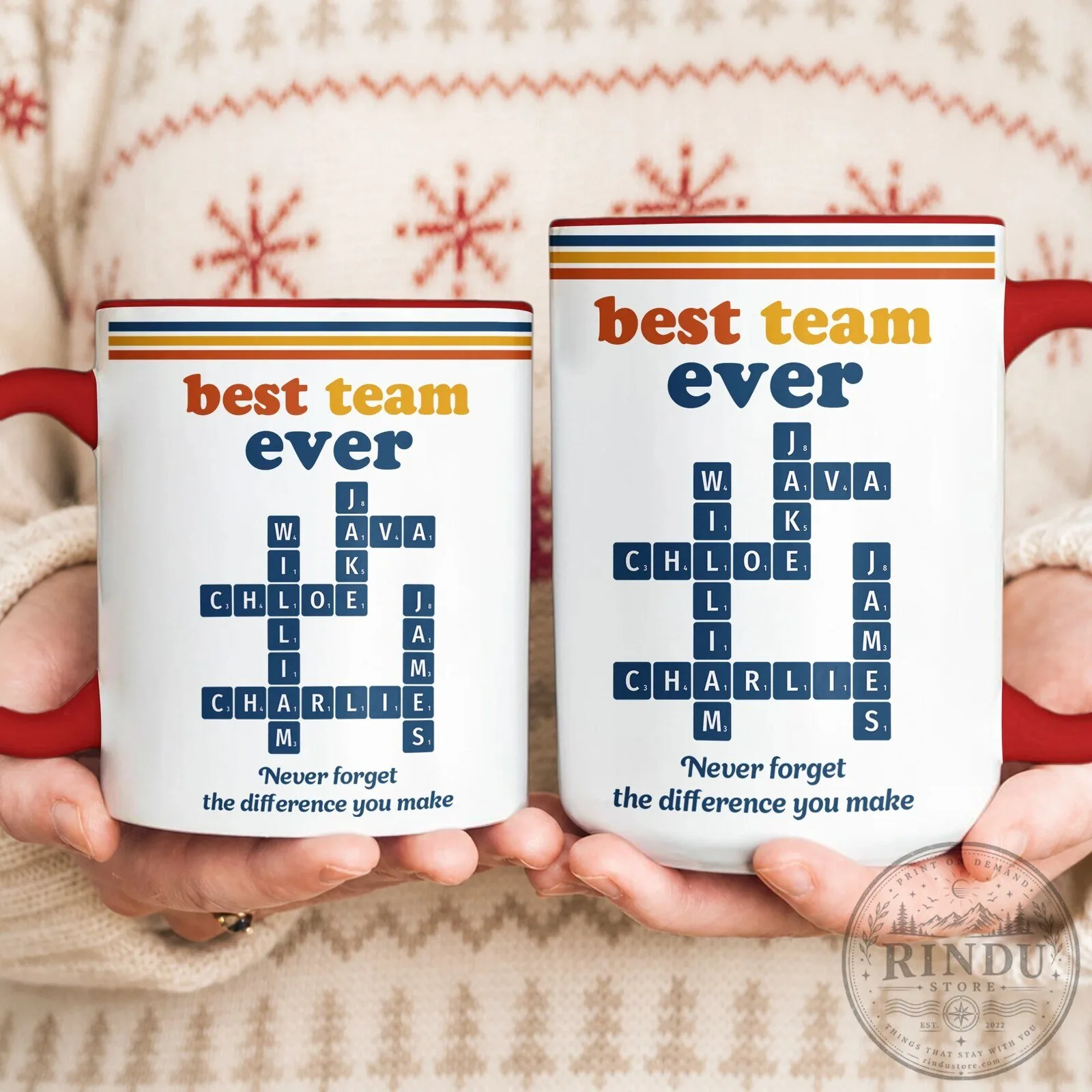 Personalized Best Team Ever Scrabble Word Art Custom Name Coffee Mug 13 Personalized Best Team Ever Scrabble Word Art Custom Name Coffee Mug