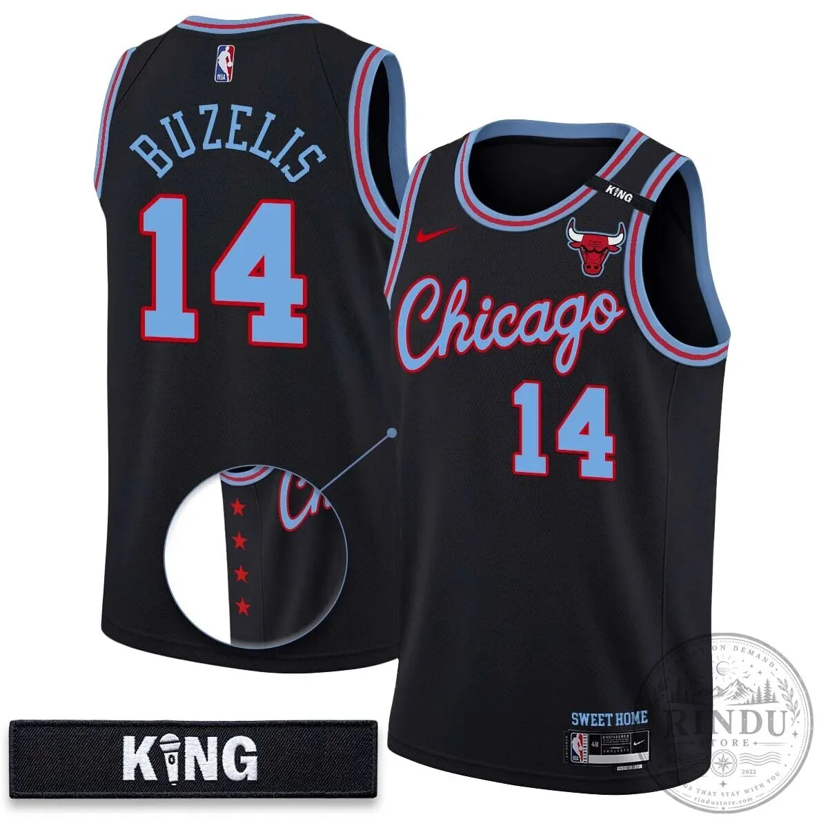 Chicago Bulls Derrick Jones Junior White 10 Year Anniversary Basketball Jersey 32 Chicago Bulls Derrick Jones Junior White 10 Year Anniversary Basketball Jersey