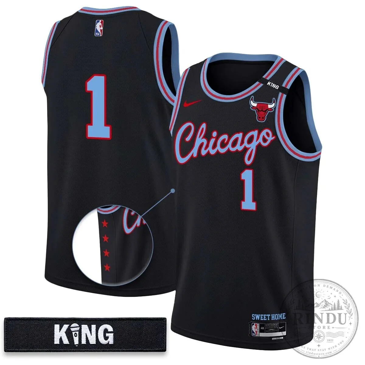 Chicago Bulls Derrick Jones Junior White 10 Year Anniversary Basketball Jersey 35 Chicago Bulls Derrick Jones Junior White 10 Year Anniversary Basketball Jersey