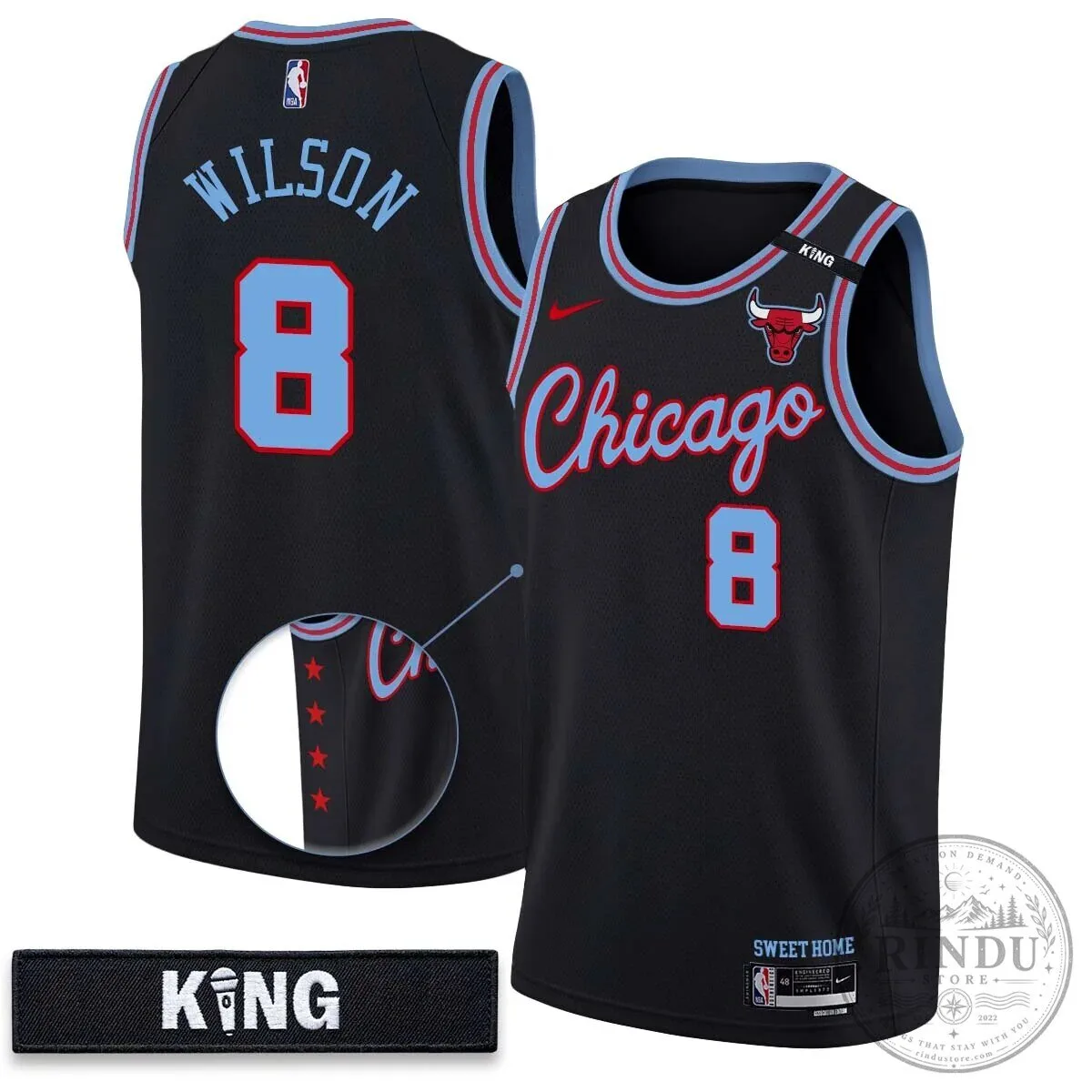 Chicago Bulls Derrick Jones Junior White 10 Year Anniversary Basketball Jersey 36 Chicago Bulls Derrick Jones Junior White 10 Year Anniversary Basketball Jersey