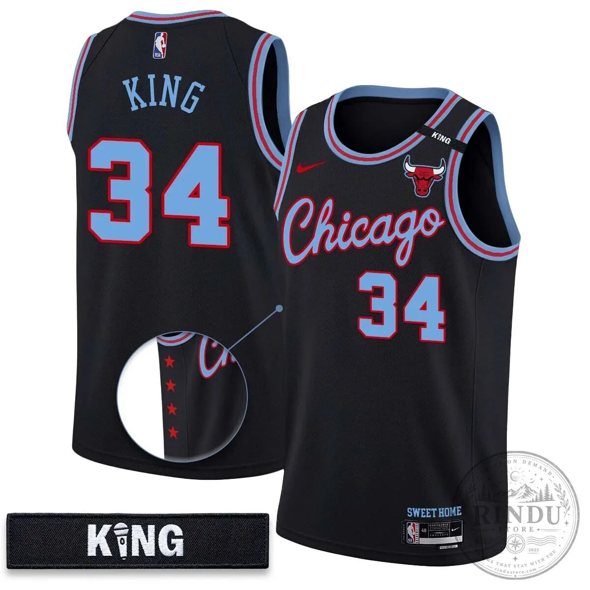 Chicago Bulls Derrick Jones Junior White 10 Year Anniversary Basketball Jersey 37 Chicago Bulls Derrick Jones Junior White 10 Year Anniversary Basketball Jersey