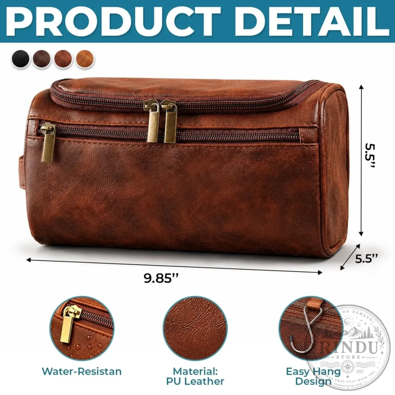 Personalized To My Grandson Benjamin Leather Toiletry Bag Gift from Grandma 9 Personalized To My Grandson Benjamin Leather Toiletry Bag Gift from Grandma